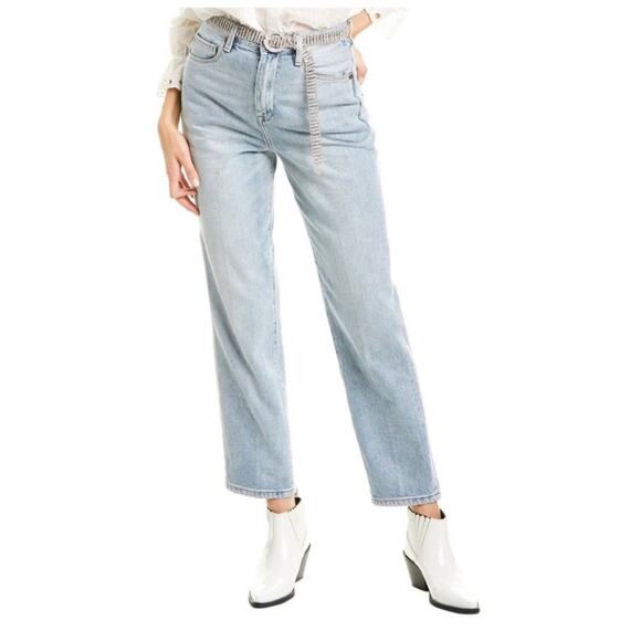 Blank NYC The Howard Light Wash Loose Fit Mid Rise Cropped Jeans, EUC, Size 29 - Picture 1 of 12